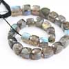Fine Natural Blue Flash Black Labradorite Faceted Box Cube Beads Strand Rondelles Length is 9 Inches & Sizes from 7mm to 9mm Approx.